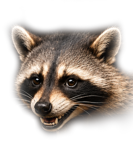 Raccoon head